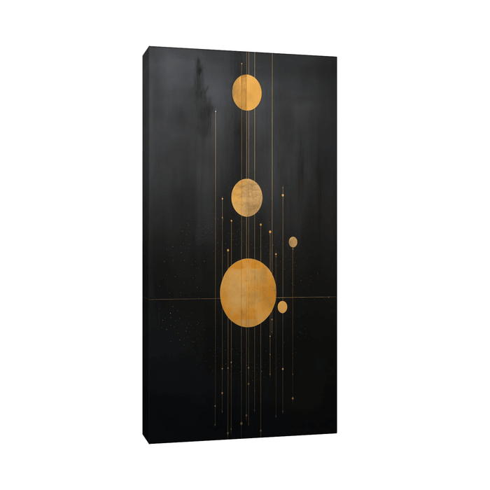 Aligned celestial objects - ArtDeco Canvas