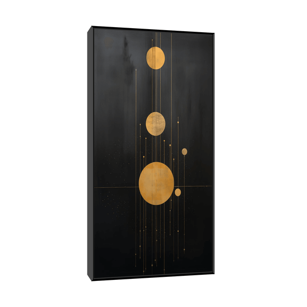 Aligned celestial objects - ArtDeco Canvas