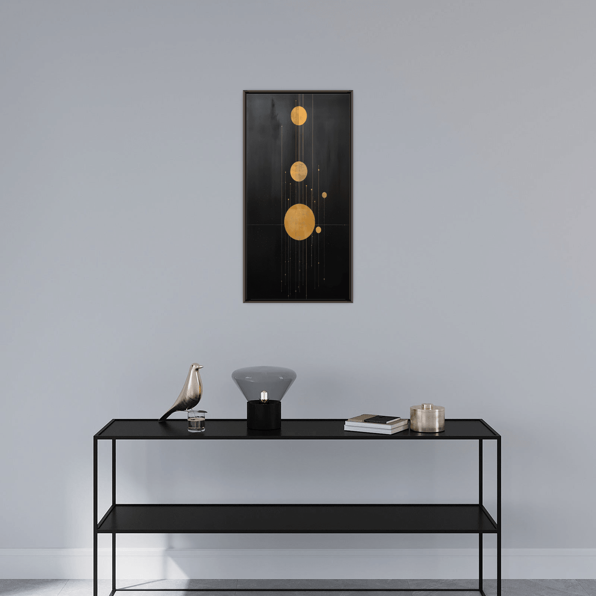 Aligned celestial objects - ArtDeco Canvas