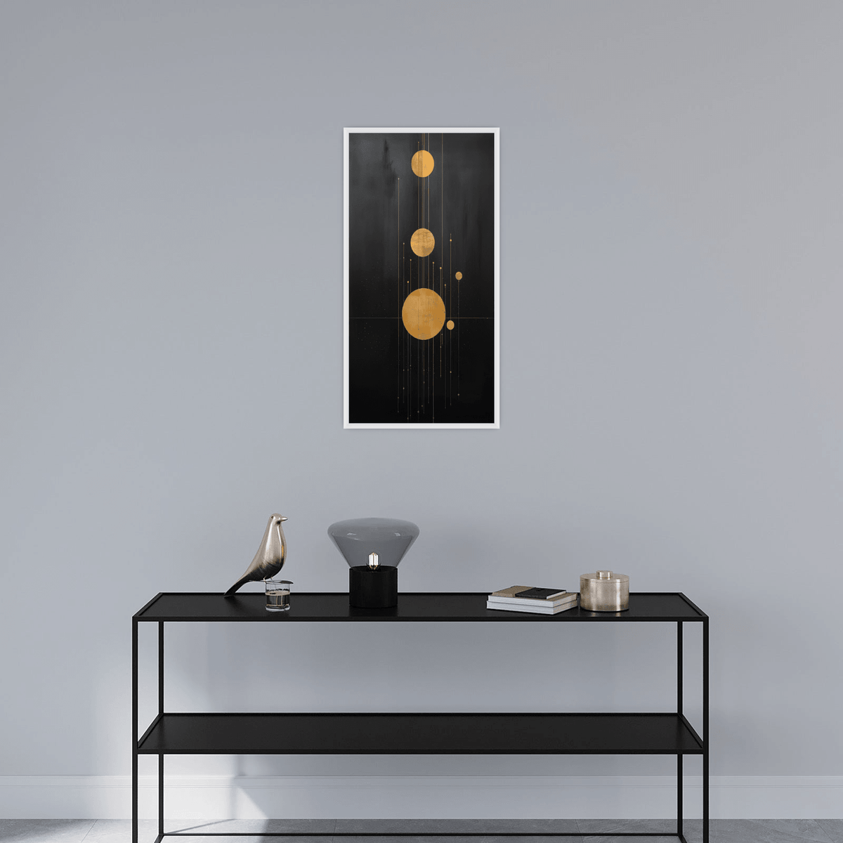 Aligned celestial objects - ArtDeco Canvas