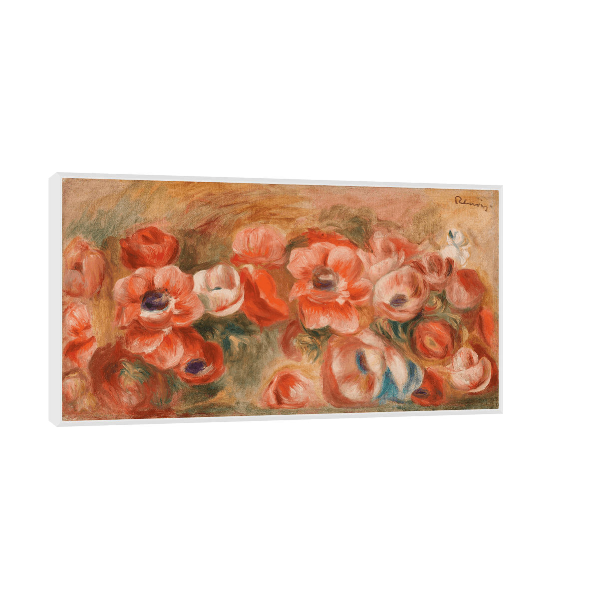 Anemones, Pierre-Auguste Renoir - ArtDeco Canvas