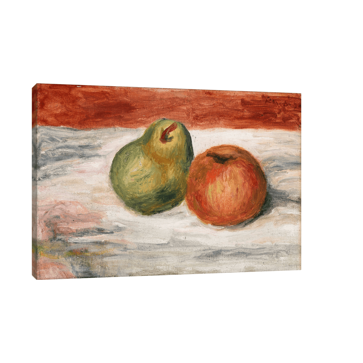 Apple and Pear, Pierre-Auguste Renoir - ArtDeco Canvas