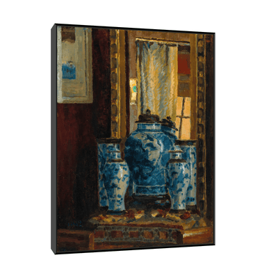 Asian Vase and a Mirror, Karl Kahl - ArtDeco Canvas