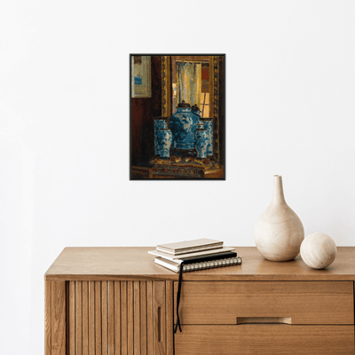 Asian Vase and a Mirror, Karl Kahl - ArtDeco Canvas