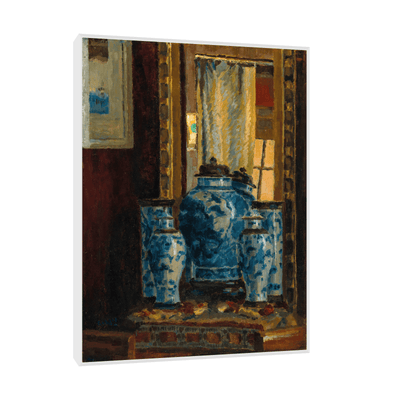 Asian Vase and a Mirror, Karl Kahl - ArtDeco Canvas
