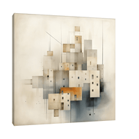 Assemble of buildings - ArtDeco Canvas