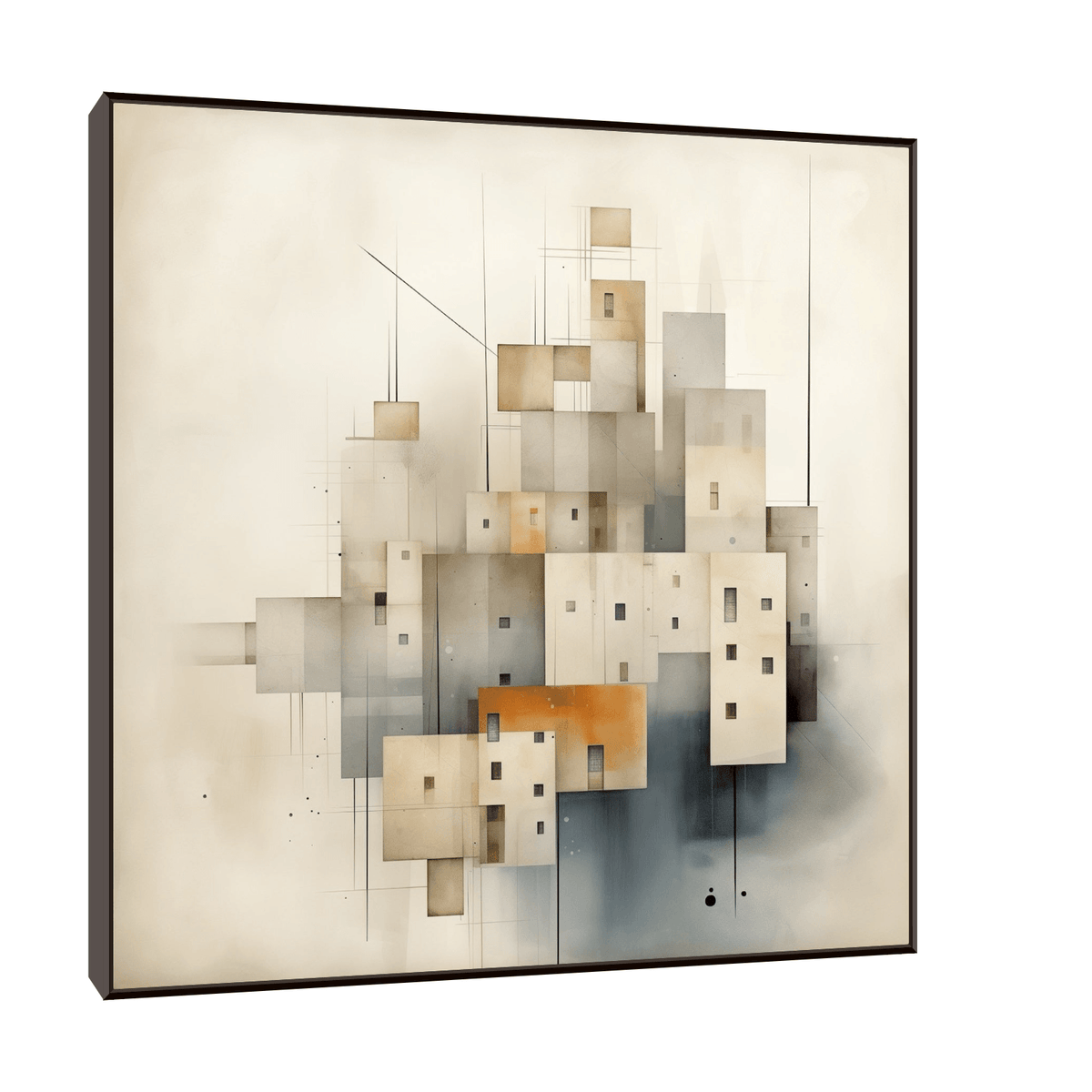 Assemble of buildings - ArtDeco Canvas