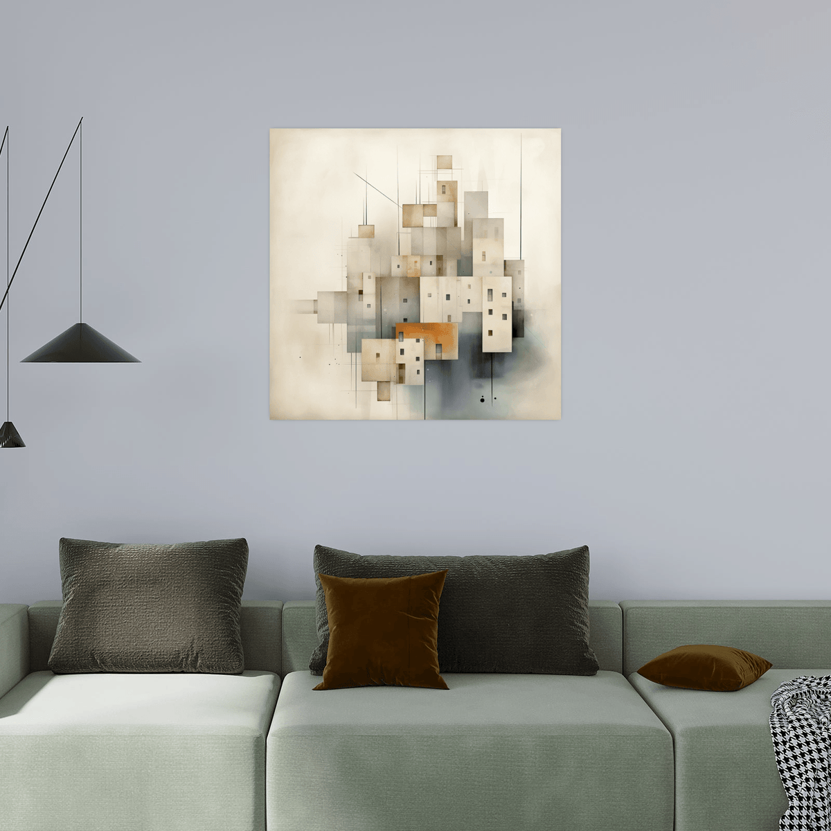 Assemble of buildings - ArtDeco Canvas