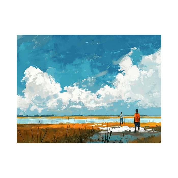 At the lake - ArtDeco Canvas