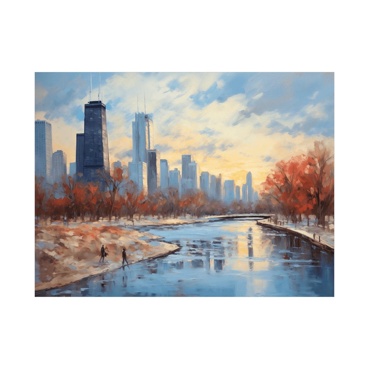 Autumn in Chicago - ArtDeco Canvas