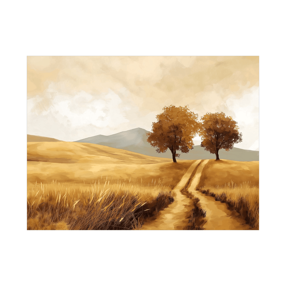 Autumn landscape - ArtDeco Canvas