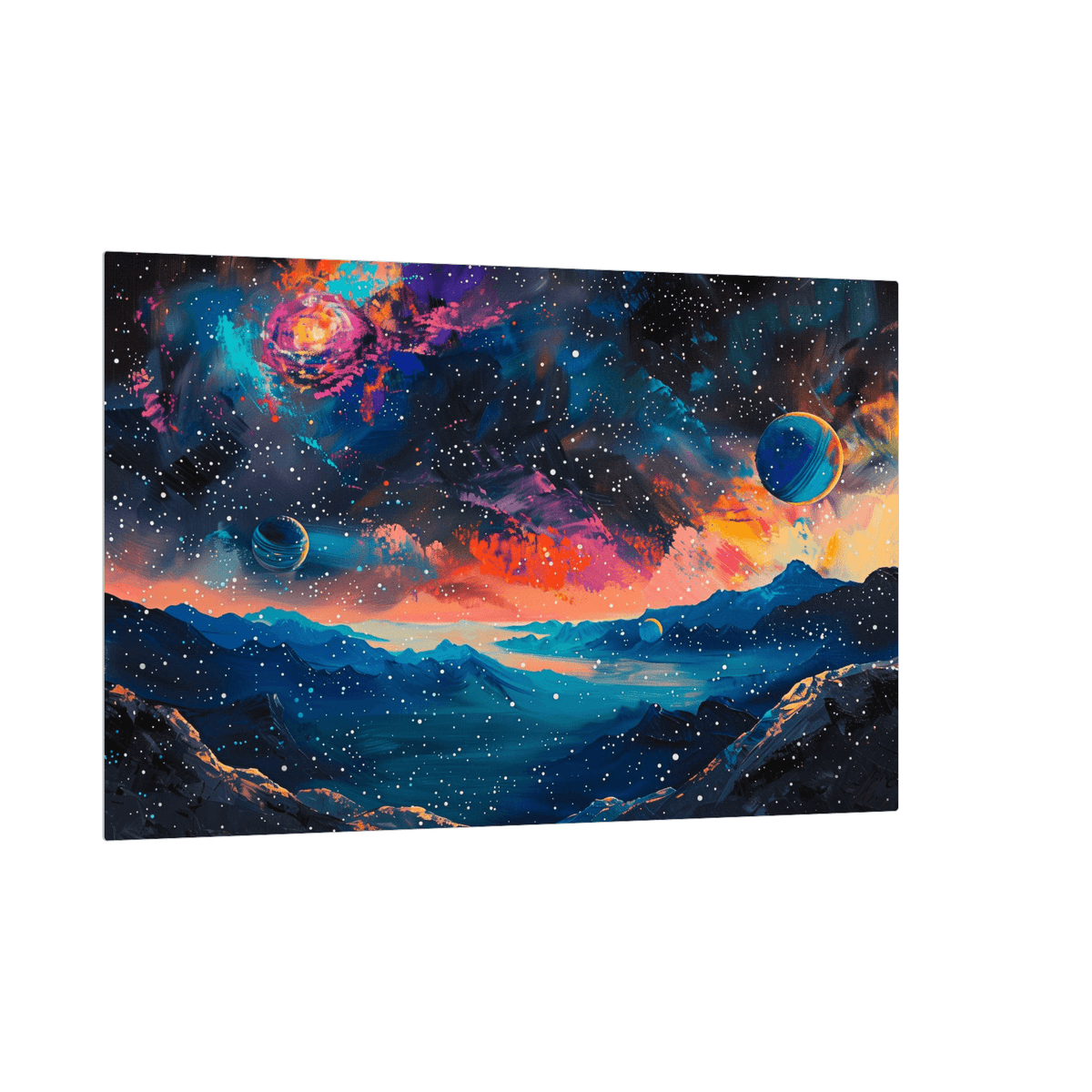 Barren planet landscape - ArtDeco Canvas