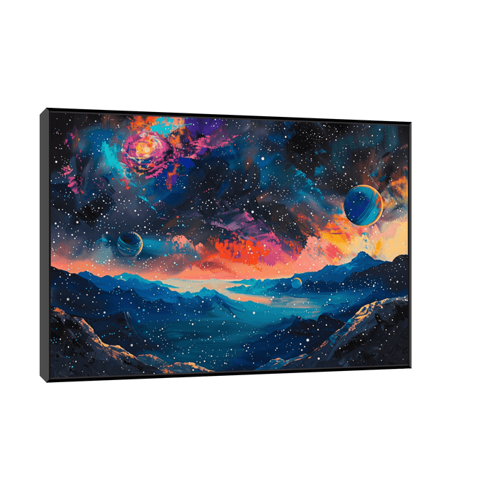 Barren planet landscape - ArtDeco Canvas