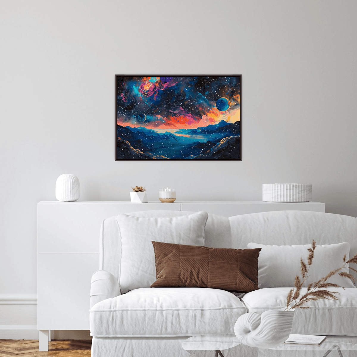 Barren planet landscape - ArtDeco Canvas