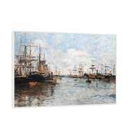 Bateaux en Rade, Edmond-Marie Petitjean - ArtDeco Canvas