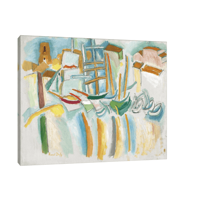 Bateaux et barques aux Martigues, Raoul Dufy - ArtDeco Canvas