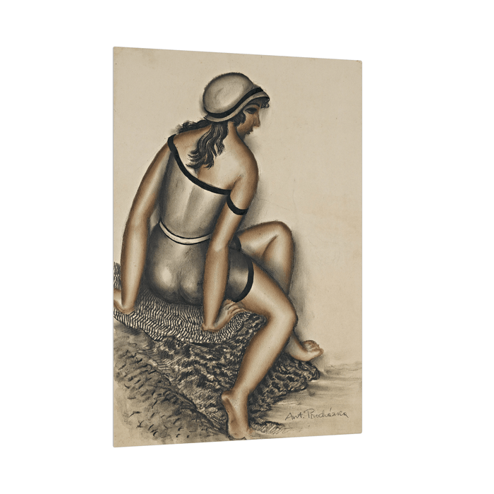 Bathing Girl, Antonin Procházka - ArtDeco Canvas