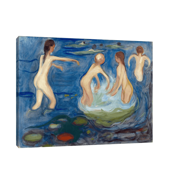 Bathing Girls, Edvard Munch - ArtDeco Canvas