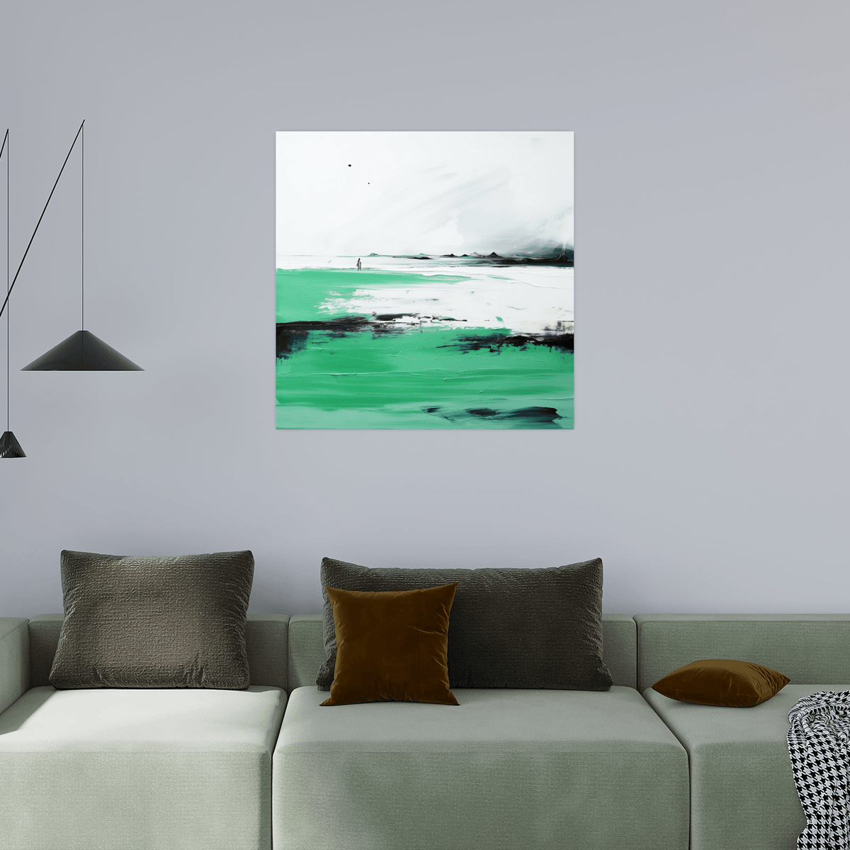 Beach solitude - ArtDeco Canvas