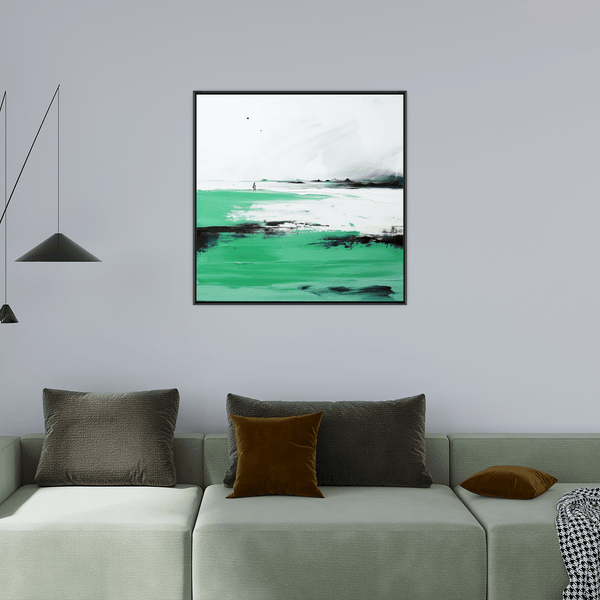 Beach solitude - ArtDeco Canvas