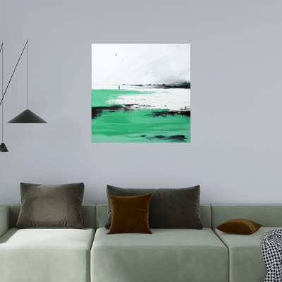 Beach solitude - ArtDeco Canvas