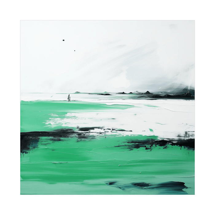 Beach solitude - ArtDeco Canvas