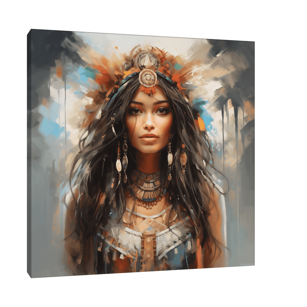 Beautiful Sorceress - ArtDeco Canvas