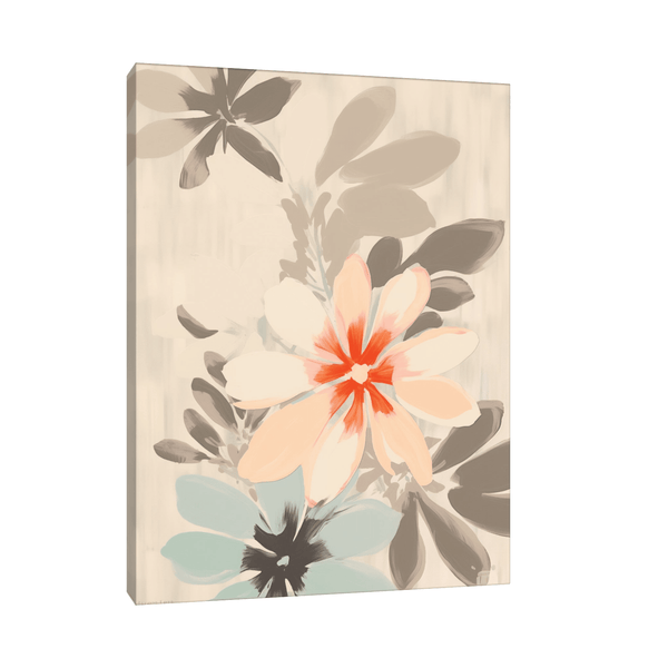 Beige flower - ArtDeco Canvas