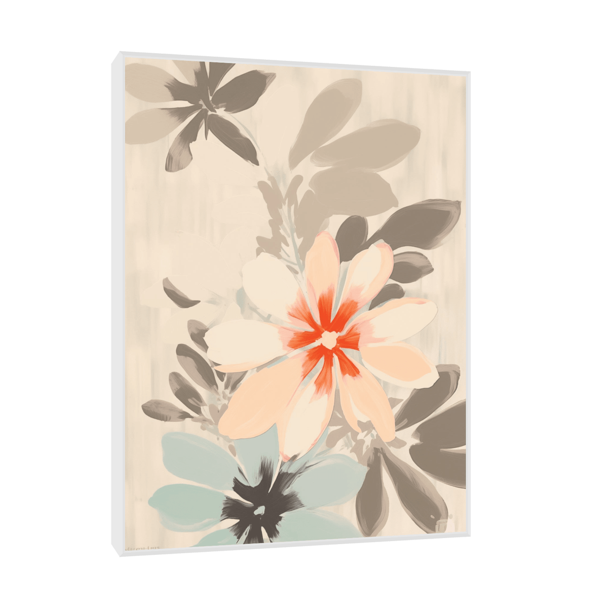 Beige flower - ArtDeco Canvas