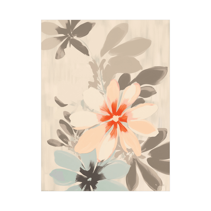 Beige flower - ArtDeco Canvas