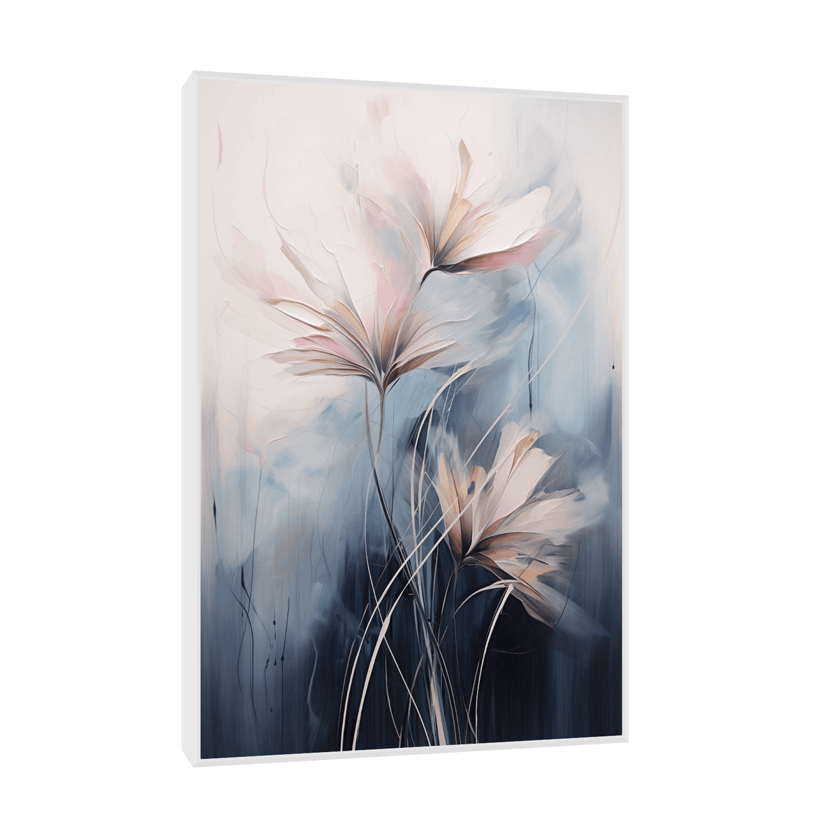 Beige flowers - ArtDeco Canvas