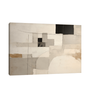 Beige geometry - ArtDeco Canvas