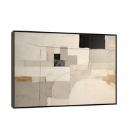 Beige geometry - ArtDeco Canvas