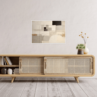 Beige geometry - ArtDeco Canvas