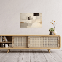 Beige geometry - ArtDeco Canvas