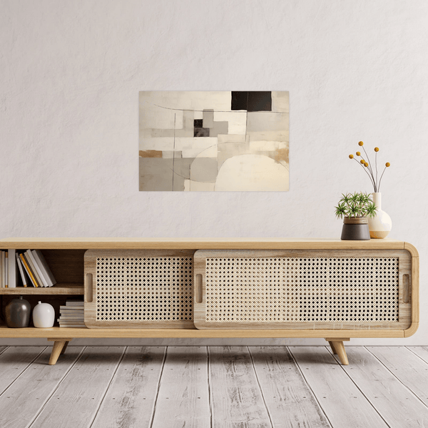 Beige geometry - ArtDeco Canvas