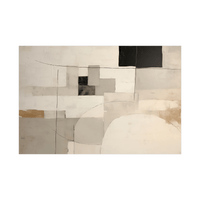 Beige geometry - ArtDeco Canvas