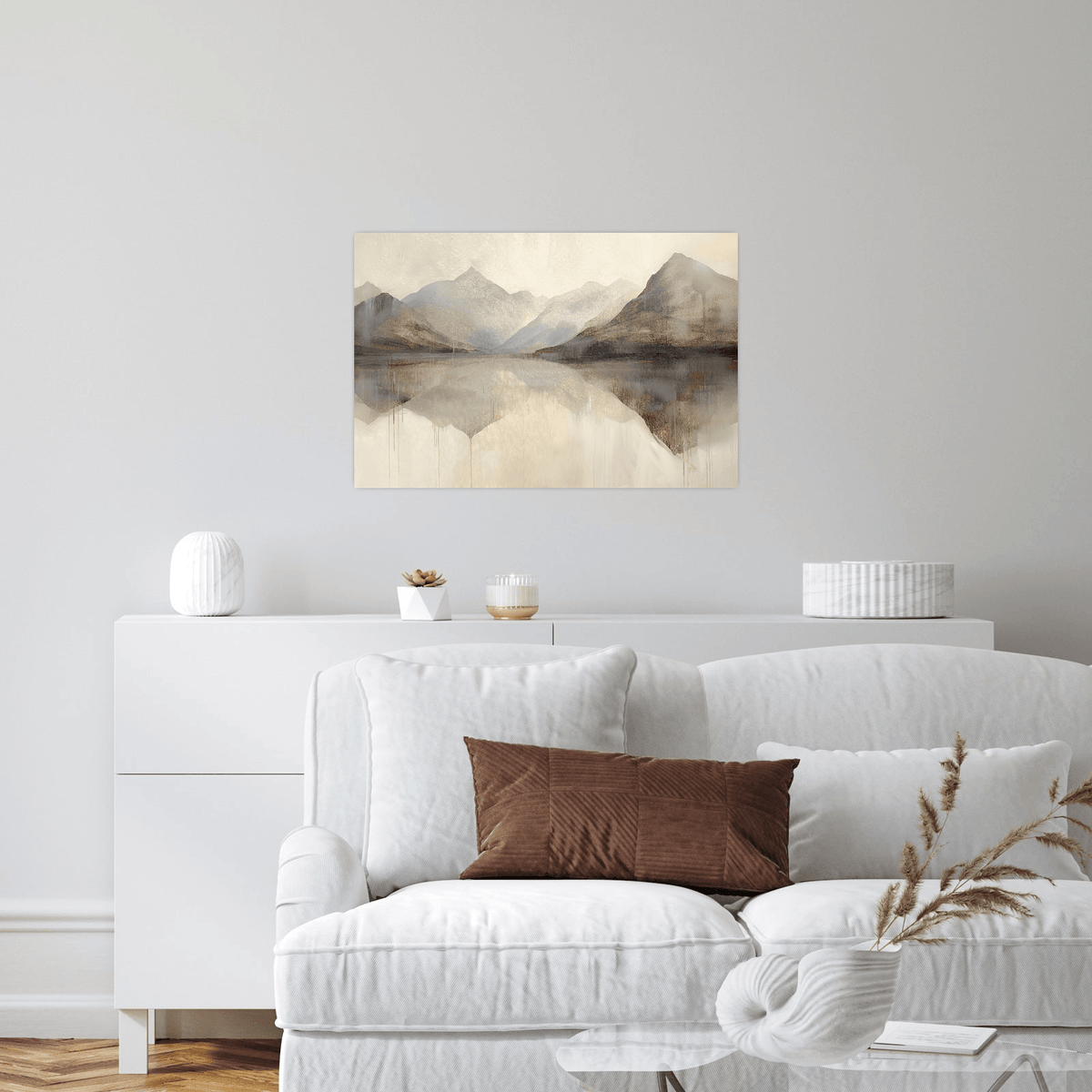 Beige landscape - ArtDeco Canvas