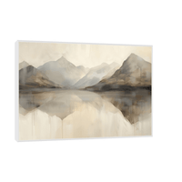 Beige landscape - ArtDeco Canvas