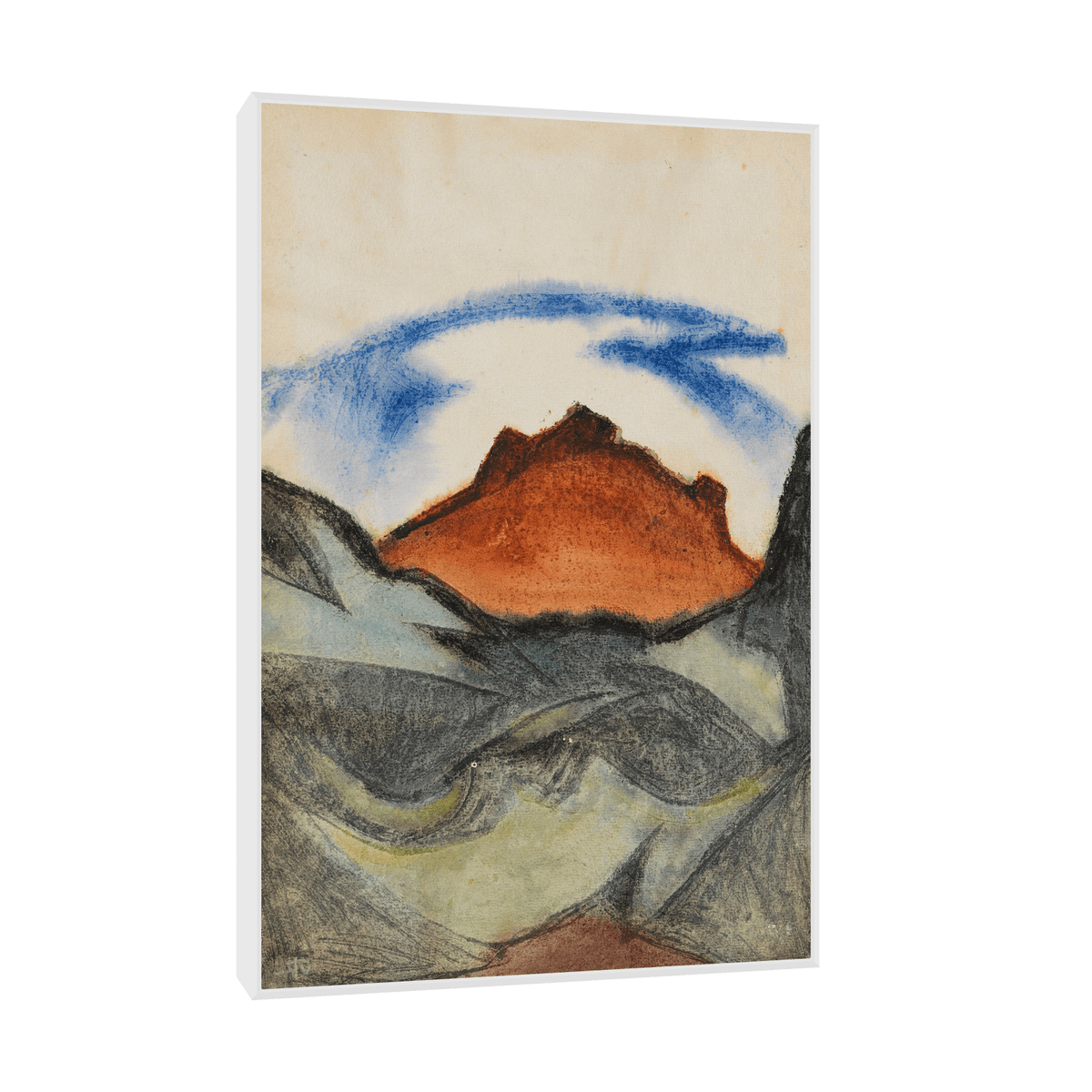 Berglandschaft, Fritz Stuckenberg - ArtDeco Canvas