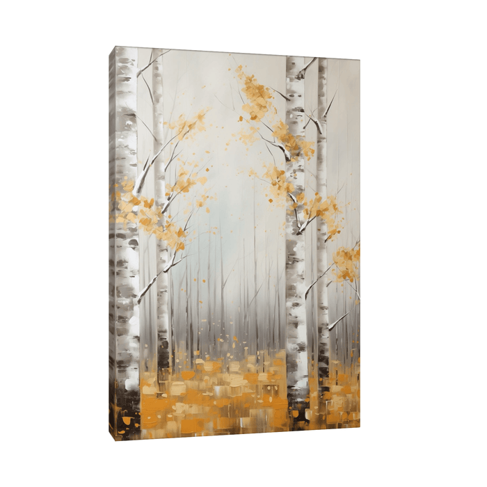 Birch forest autumn scene - ArtDeco Canvas