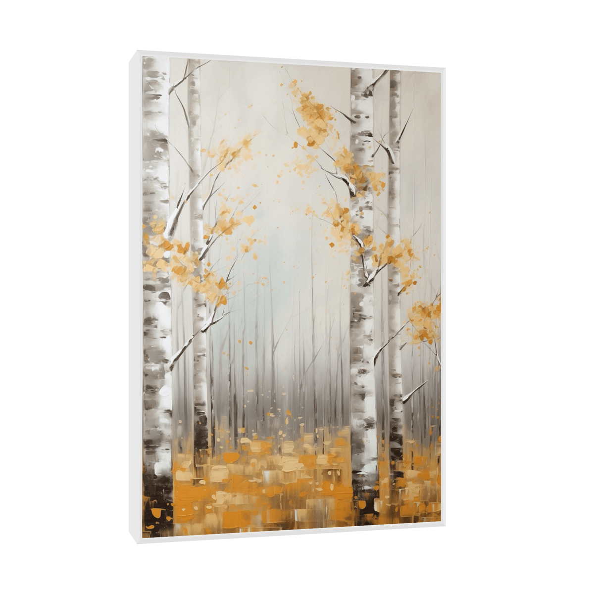 Birch forest autumn scene - ArtDeco Canvas