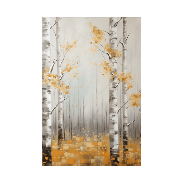 Birch forest autumn scene - ArtDeco Canvas