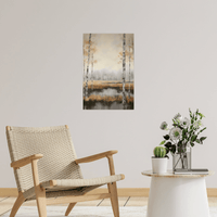 Birch forest reflection - ArtDeco Canvas