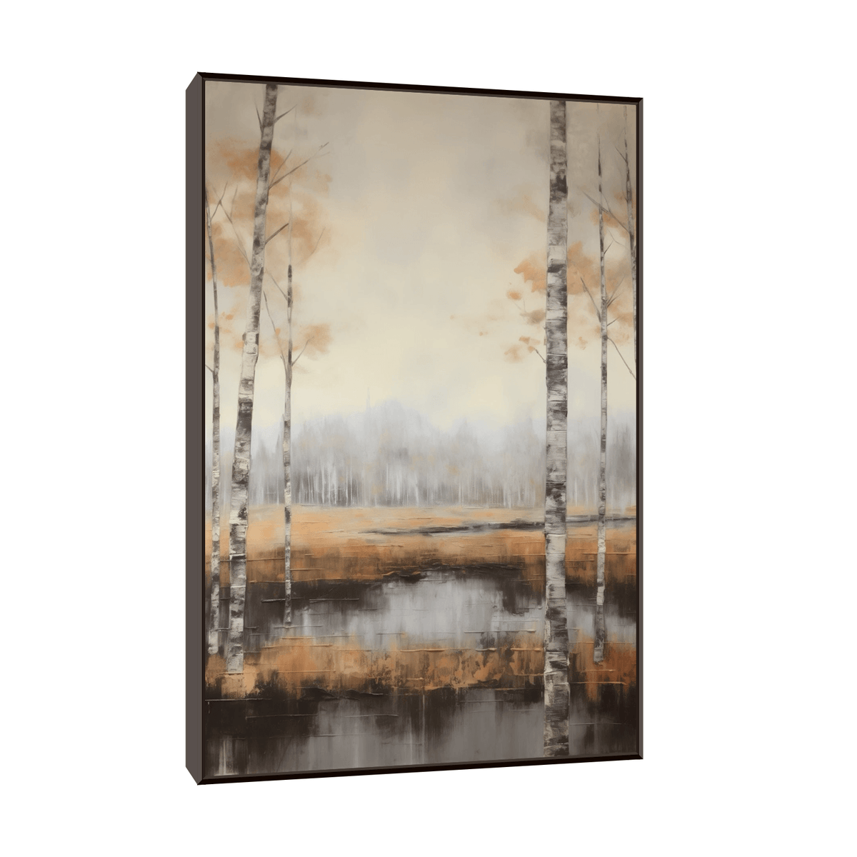 Birch forest reflection - ArtDeco Canvas