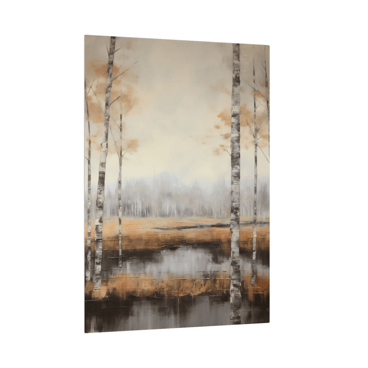 Birch forest reflection - ArtDeco Canvas