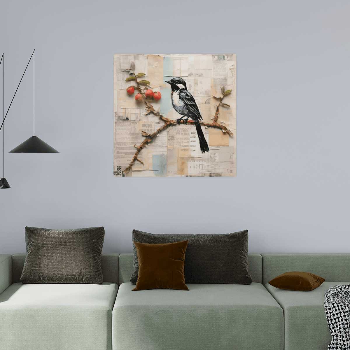 Bird and the truth untold - ArtDeco Canvas