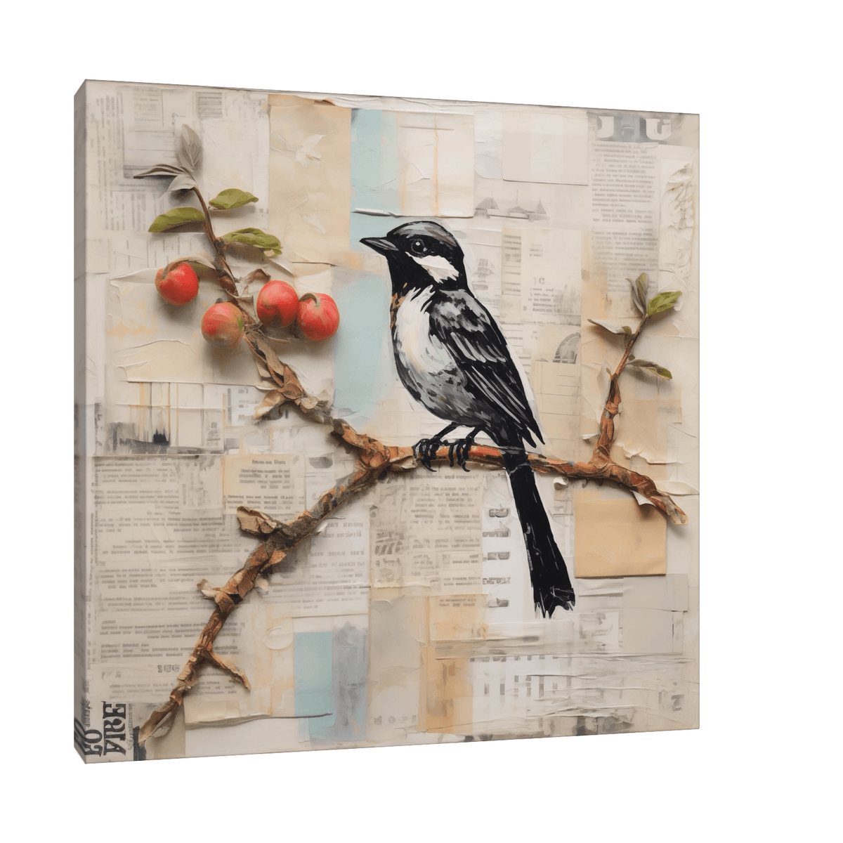 Bird and the truth untold - ArtDeco Canvas