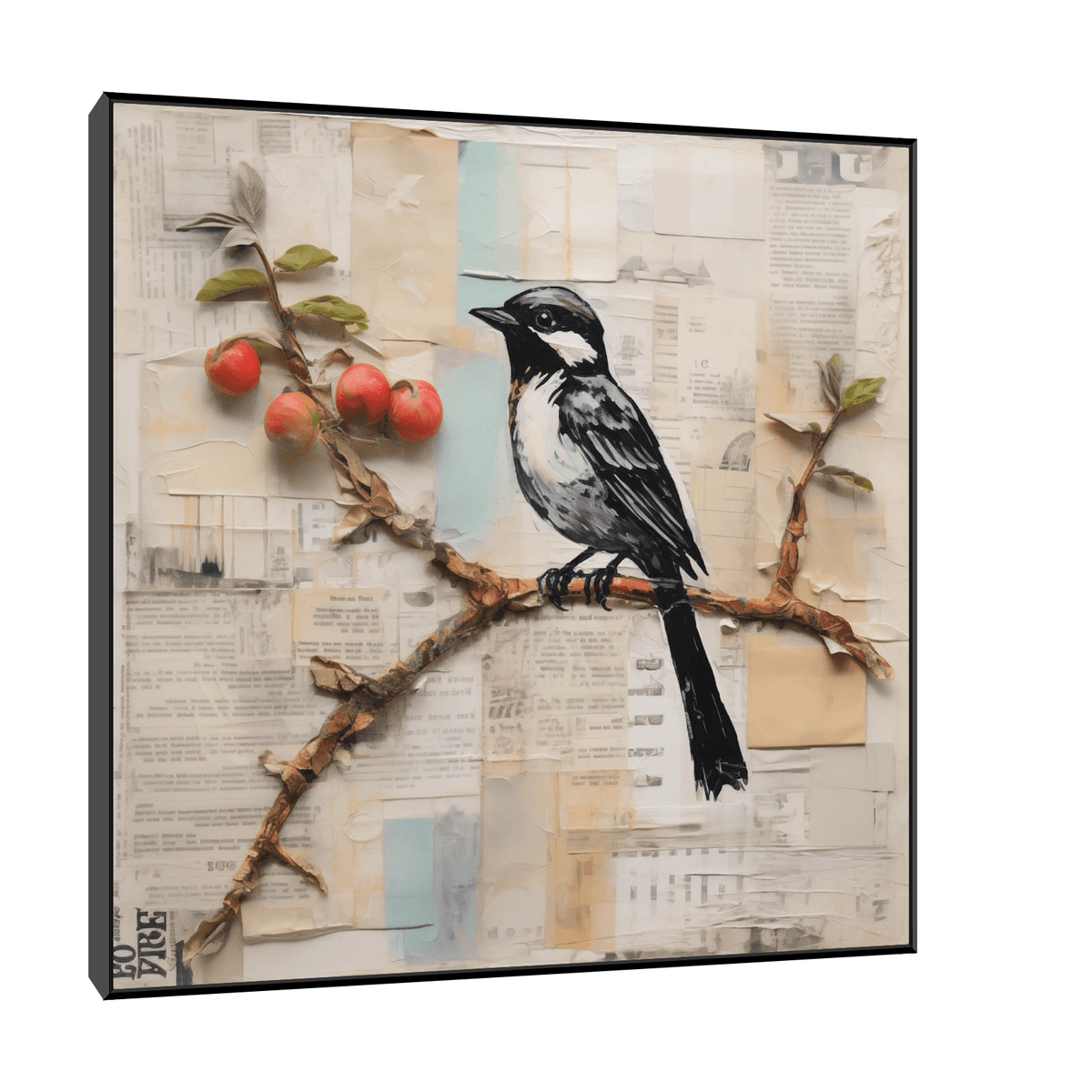 Bird and the truth untold - ArtDeco Canvas