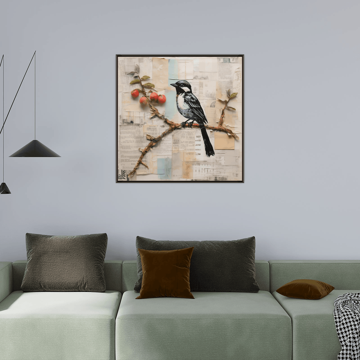 Bird and the truth untold - ArtDeco Canvas